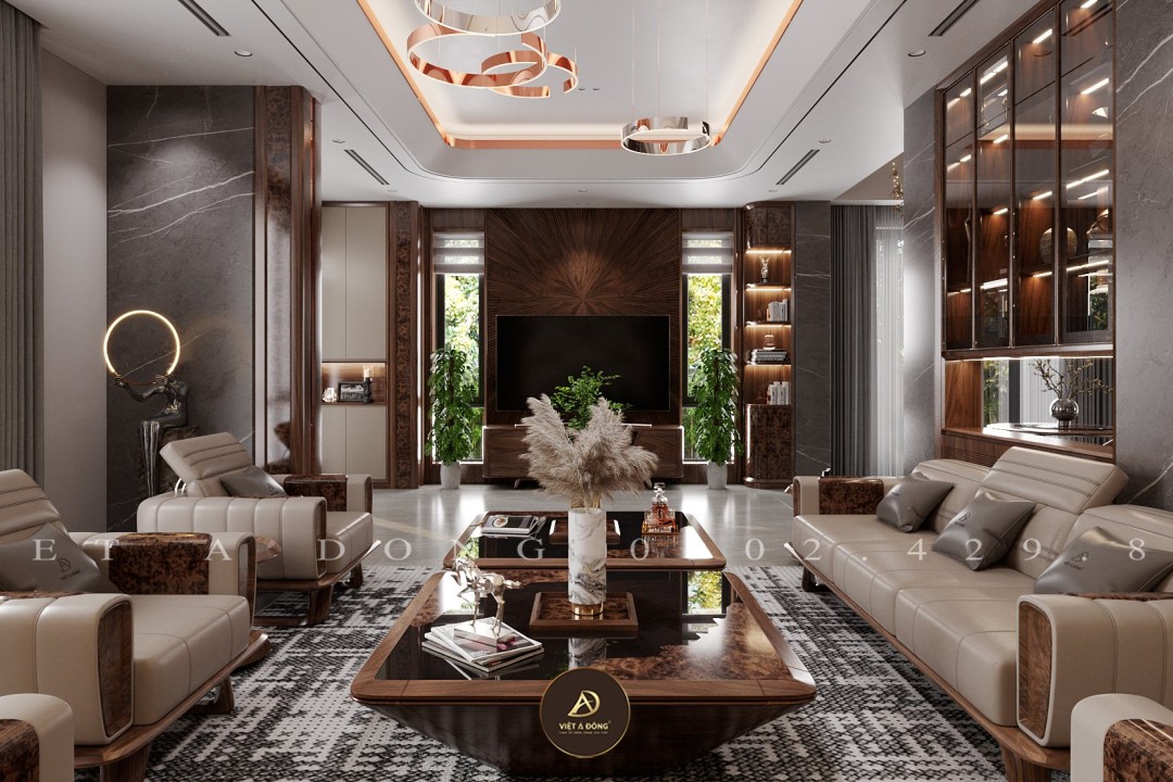 Sofa gỗ óc chó VISION SF - 02